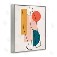 Alonzo Saunders | Figure Line Drawing Bold Geometric Pop Shapes