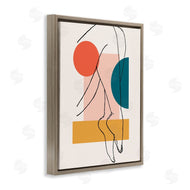 Alonzo Saunders | Abstract Legs over Bold Geometric Blocked Shapes