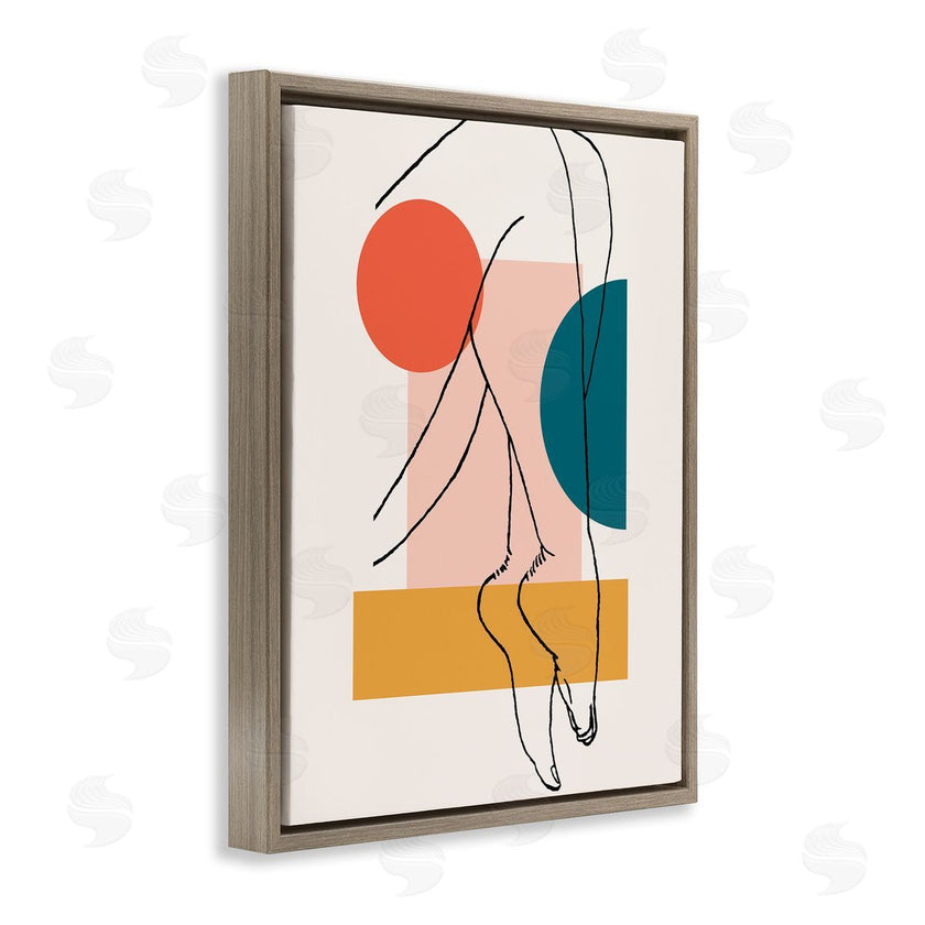 Alonzo Saunders | Abstract Legs over Bold Geometric Blocked Shapes