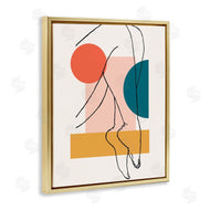 Alonzo Saunders | Abstract Legs over Bold Geometric Blocked Shapes