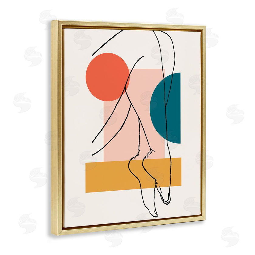 Alonzo Saunders | Abstract Legs over Bold Geometric Blocked Shapes