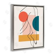 Alonzo Saunders | Abstract Legs over Bold Geometric Blocked Shapes