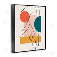 Alonzo Saunders | Abstract Legs over Bold Geometric Blocked Shapes