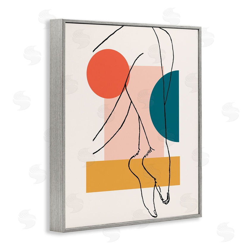 Alonzo Saunders | Abstract Legs over Bold Geometric Blocked Shapes