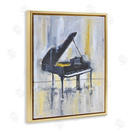 Allayn Stevens | Distressed Grand Piano Instrument Blue Gold
