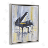 Allayn Stevens | Distressed Grand Piano Instrument Blue Gold