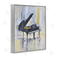 Allayn Stevens | Distressed Grand Piano Instrument Blue Gold