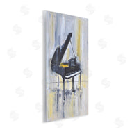 Allayn Stevens | Distressed Grand Piano Instrument Blue Gold
