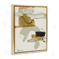 Melissa Wang | Unique Curved Shape Abstraction Brown Tan Black