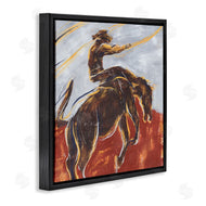 Annie Warren | Western Cowboy Lasso Horse Buck Red Blue