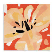Annie Warren | Tropical Floral Abstraction Vibrant Orange Yellow