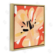 Annie Warren | Tropical Floral Abstraction Vibrant Orange Yellow