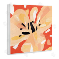 Annie Warren | Tropical Floral Abstraction Vibrant Orange Yellow