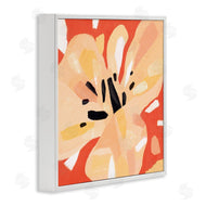 Annie Warren | Tropical Floral Abstraction Vibrant Orange Yellow