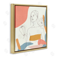 Melissa Wang | Female Line Portrait Spring Florals Expressive Shapes