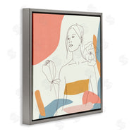 Melissa Wang | Female Line Portrait Spring Florals Expressive Shapes