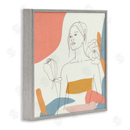 Melissa Wang | Female Line Portrait Spring Florals Expressive Shapes