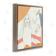 Melissa Wang | Female Figure Study Blooming Floral Pastel Shapes