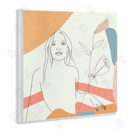 Melissa Wang | Female Figure Study Blooming Floral Pastel Shapes
