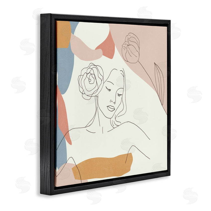 Melissa Wang | Female Linework Study Floral Hair Abstract Curves