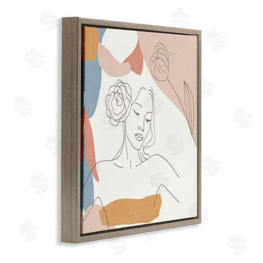 Melissa Wang | Female Linework Study Floral Hair Abstract Curves