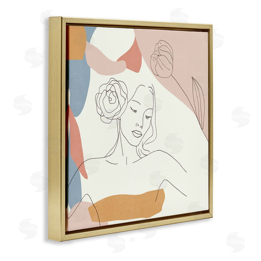 Melissa Wang | Female Linework Study Floral Hair Abstract Curves