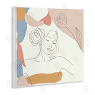 Melissa Wang | Female Linework Study Floral Hair Abstract Curves