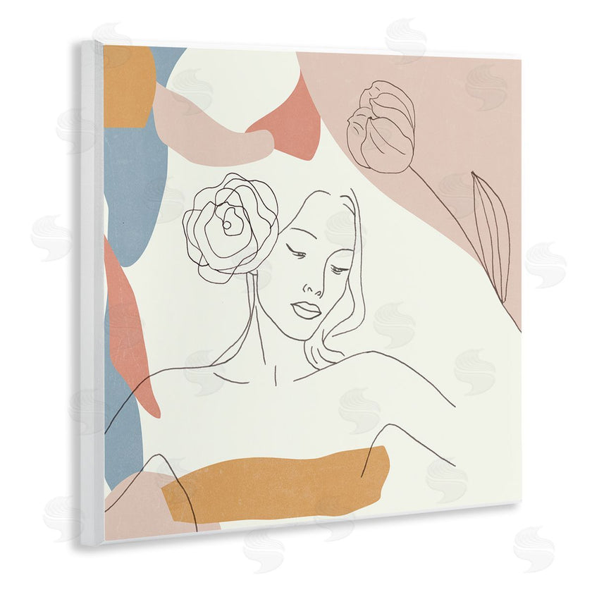 Melissa Wang | Female Linework Study Floral Hair Abstract Curves