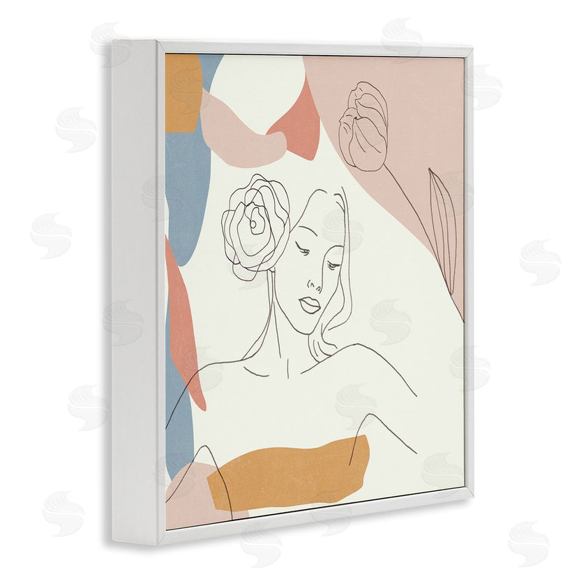 Melissa Wang | Female Linework Study Floral Hair Abstract Curves
