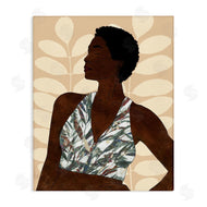 Alonzo Saunders | Beautiful Female Portrait Intricate Forest Pattern