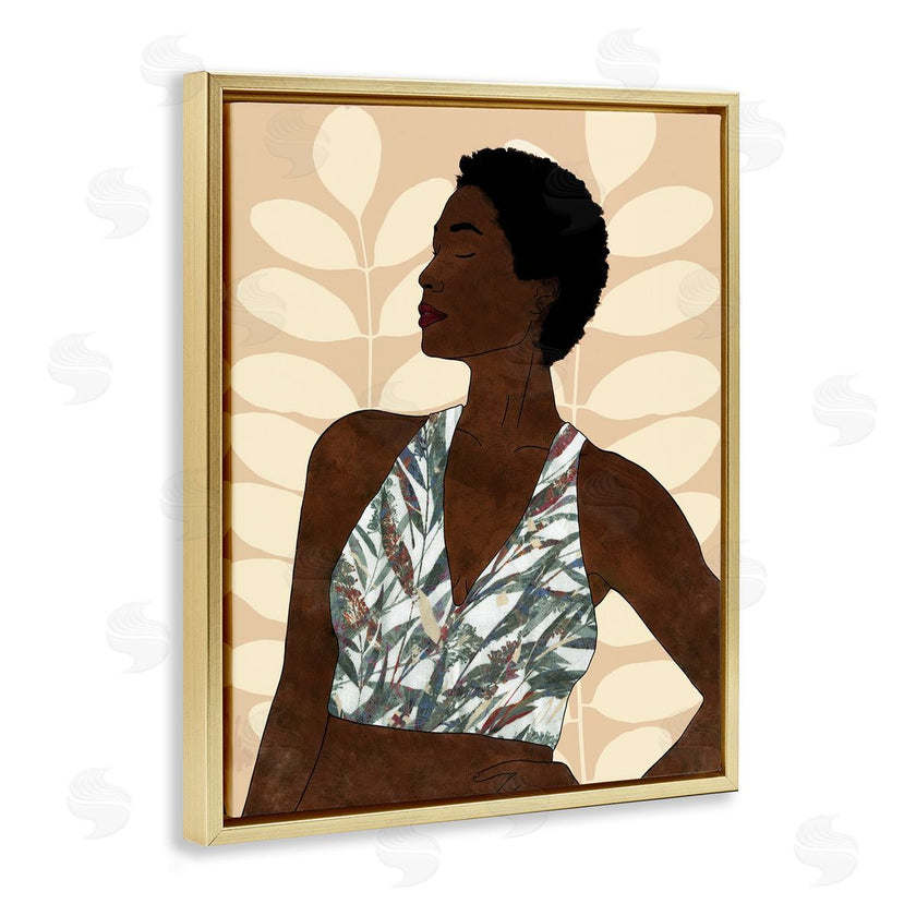 Alonzo Saunders | Beautiful Female Portrait Intricate Forest Pattern
