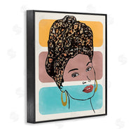 Alonzo Saunders | Fashion Headwrap Portrait Over Bold Blocked Shapes