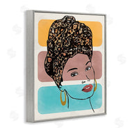 Alonzo Saunders | Fashion Headwrap Portrait Over Bold Blocked Shapes