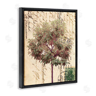 Alonzo Saunders | Vintage Postal Script Note Red Root Tree