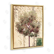 Alonzo Saunders | Vintage Postal Script Note Red Root Tree