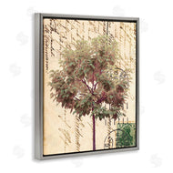 Alonzo Saunders | Vintage Postal Script Note Red Root Tree