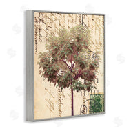 Alonzo Saunders | Vintage Postal Script Note Red Root Tree