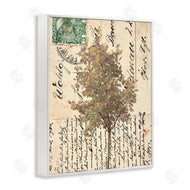 Alonzo Saunders | Country Vintage Postal Card Autumn Tree