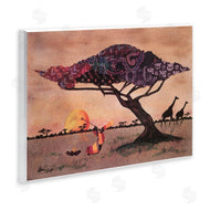Alonzo Saunders | African Sunrise Safari Landscape Man Playing Trumpet