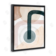 Grace Popp | Curved Shape Study Abstract Brown Blue Arches