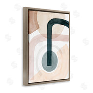 Grace Popp | Curved Shape Study Abstract Brown Blue Arches