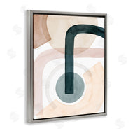 Grace Popp | Curved Shape Study Abstract Brown Blue Arches