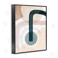 Grace Popp | Curved Shape Study Abstract Brown Blue Arches
