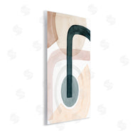 Grace Popp | Curved Shape Study Abstract Brown Blue Arches