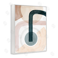 Grace Popp | Curved Shape Study Abstract Brown Blue Arches
