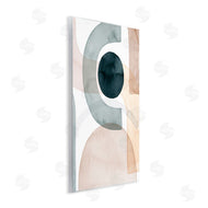 Grace Popp | Round Shape Fragments Abstract Blue Brown Arches