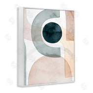 Grace Popp | Round Shape Fragments Abstract Blue Brown Arches