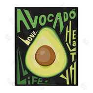 Ayse | Green Avocado Expressive Pop Healthy Love Phrases