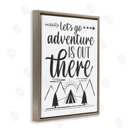 AE Design | Adventure's Out There Phrase Camping Tent Mountain Range