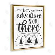 AE Design | Adventure's Out There Phrase Camping Tent Mountain Range